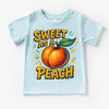 Sweet As A Peach Fruit Shirt - Food Pun Tee by Madi Moosh