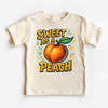 Sweet As A Peach Fruit Shirt - Food Pun Tee by Madi Moosh