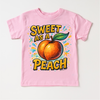 Sweet As A Peach Fruit Shirt - Food Pun Tee by Madi Moosh