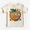 You've Got A Peach Of My Heart Fruit Shirt - Food Pun Tee by Madi Moosh