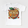 You've Got A Peach Of My Heart Fruit Shirt - Food Pun Tee by Madi Moosh