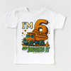 I'm Six And Digging It Birthday Shirt - Construction Birthday Tee by Madi Moosh