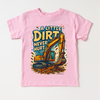 A Little Dirt Never Hurt Excavator Shirt - Funny Tee by Madi Moosh