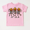 Dancing Skeleton pumpkin Heads Shirt - Halloween Tee by Madi Moosh