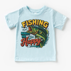 Fishing Make Me Happy Shirt - Bass Fishing Outdoors Tee by Madi Moosh