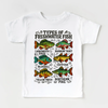 Types Of Freshwater Fish Shirt - Fishing Tee by Madi Moosh