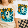 Boo-Jee Ghost Coffee Halloween Shirt - Halloween Tee by Madi Moosh