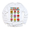 Types Of Flowers Gardening Shirt - Flowers Tee by Madi Moosh