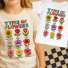 Types Of Flowers Gardening Shirt - Flowers Tee by Madi Moosh