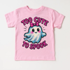 Too Cute To Spook Halloween Shirt - Girls Halloween Tee by Madi Moosh
