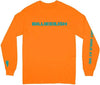 Billie Eilish Billie Eilish Don't Smile Unisex Long Sleeve T-Shirt Medium (Large Item, Medium Long Sleeve Shirt, Orange) [T-Shirt] by Rock Band Apparel