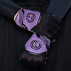 Purple & Silver EVO2 Football Gloves