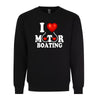 I Love Motor Boating I Heart Boobs Funny Adult Humor Graphic Tee Shirt by MyWackyTees