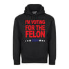 Im Voting For the Felon 2024 Election Funny Graphic Tee Shirt by MyWackyTees