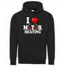 I Love Motor Boating I Heart Boobs Funny Adult Humor Graphic Tee Shirt by MyWackyTees