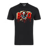 Halloween Horror Booo Angry Pennywise Distressed Graphic Tee Shirt by MyWackyTees