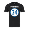 Do It For 34 Win the Championship Baseball Legend Royal Graphic Tee Shirt by MyWackyTees