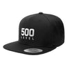 500 LEVEL Stacked Logo White by 500 LEVEL