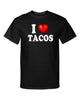 I Love Tacos I Heart Food Funny Adult Humor Graphic Tee Shirt by MyWackyTees