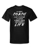A Good Coach A Great Coach Gift Modern Funny Graphic Tee Shirt by MyWackyTees