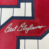 Framed Autographed/Signed Bert Blyleven 35x39 Minnesota Pinstripe Baseball Jersey JSA COA