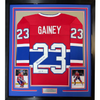 Framed Autographed/Signed Bob Gainey 35x39 HOF 1992 Montreal Red Hockey Jersey JSA COA by Hall of Fame Sports Memorabilia