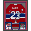 Framed Autographed/Signed Bob Gainey 35x39 HOF 1992 Montreal Red Hockey Jersey JSA COA