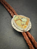 7 Dwarfs Variscite Bolo Tie | Tortoise-Shell Variscite & Sterling Silver | Handmade in Durango by mend metalworks