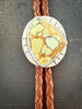 7 Dwarfs Variscite Bolo Tie | Tortoise-Shell Variscite & Sterling Silver | Handmade in Durango by mend metalworks