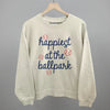 Happiest At The Ballpark Navy Script