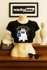 Booorrraacha Lady Drunk Ghost Drink Halloween Boracha Graphic Tee Shirt by MyWackyTees