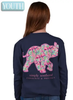 Bow Elephant - Eclipse - YTH Long Sleeve Tee - #SIMPLYSOUTHERN by DoodleBug's