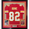 Framed Autographed/Signed Dwayne Bowe 35x39 Kansas City Red Football Jersey JSA COA