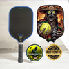 Bread & Butter Loco Elongated AZUL Blue Pickleball Paddle & Mad Pickler Cover by The Mad Pickler