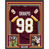 Framed Autographed/Signed Brian Orakpo 35x39 Washington Burgundy Football Jersey JSA COA by Hall of Fame Sports Memorabilia