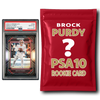 Brock Purdy PSA 10 Graded Football Rookie Card Mystery Pack by Hall of Fame Sports Memorabilia