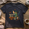 Broom Down, Needles Up T-shirt by YarnMerch