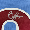 Framed Autographed/Signed Bryce Harper 35x39 Philadelphia Phillies Retro Blue Authentic Baseball Jersey Fanatics & MLB COA