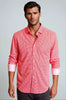 Swiss Check Long Sleeve Tech Shirt - Red by Buki