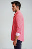 Swiss Check Long Sleeve Tech Shirt - Red by Buki