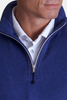 Voey Quarter Zip Sweatshirt - Tokyo Blue by Buki