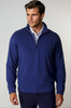 Voey Quarter Zip Sweatshirt - Tokyo Blue by Buki