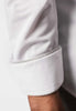 Classic White Long Sleeve Button Down Tech Shirt by Buki