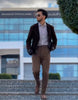 The Go Big Stripe Long Sleeve Tech Shirt - Espresso by Buki