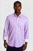 Mauro Long Sleeve Check Tech Shirt - Lavender by Buki