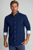 Moody Blues Plaid Long Sleeve Tech Shirt by Buki