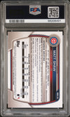 Graded 2023 Topps Bowman Draft Matt Shaw #BDC33 Chrome Refractor Rookie RC Baseball Card PSA 10 Gem Mint
