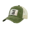 A Good Day Starts With Golf Carts & Beer Vintage Distressed Trucker Adult Hat Brief Insanity by DoodleBug's