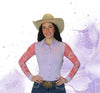 AeroTEQ Girls Lilac Bloom Mesh Pearl Snap Rodeo Shirt by Neon Spur
