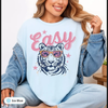 Retro Easy Tiger Graphic Tee | Vintage Style Short Sleeve T-Shirt | Preppy Aesthetic Top by Everyday Customs Co.